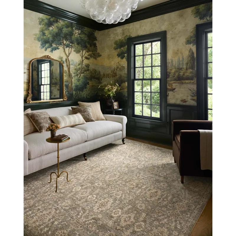 Chris Loves Julia x Loloi Palma Lagoon / Natural 3\'-6\" x 5\'-6\" Rug