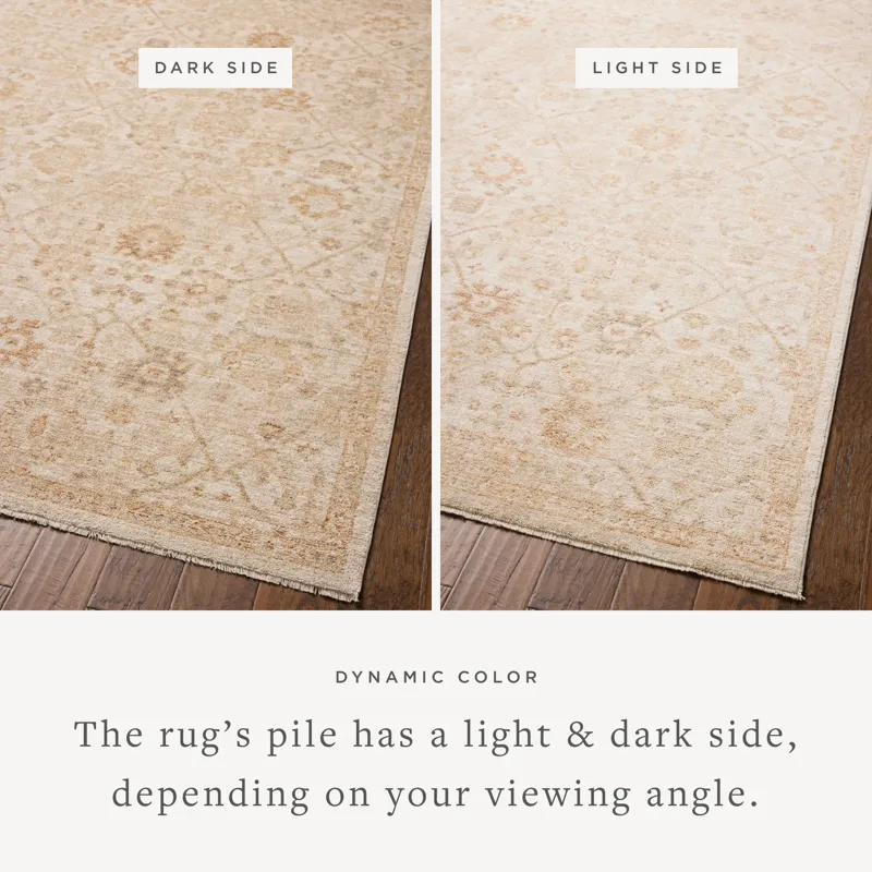 Chris Loves Julia x Loloi Palma Natural / Spice 3\'-6\" x 5\'-6\" Rug