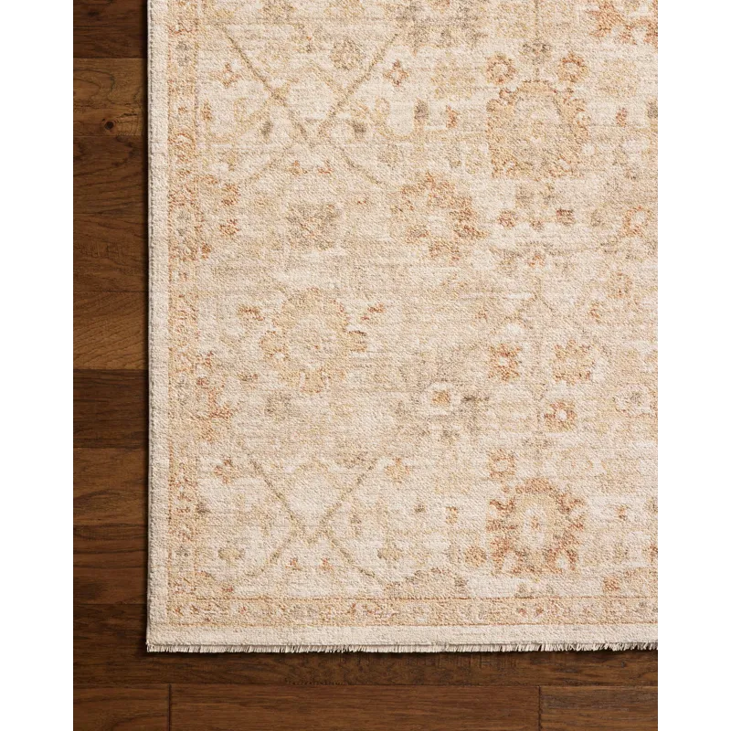 Chris Loves Julia x Loloi Palma Natural / Spice 3\'-6\" x 5\'-6\" Rug