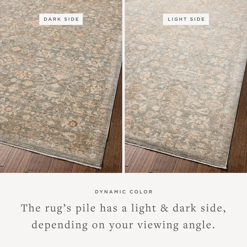 Chris Loves Julia x Loloi Palma Blue / Natural 2\'-3\" x 3\'-10\" Rug
