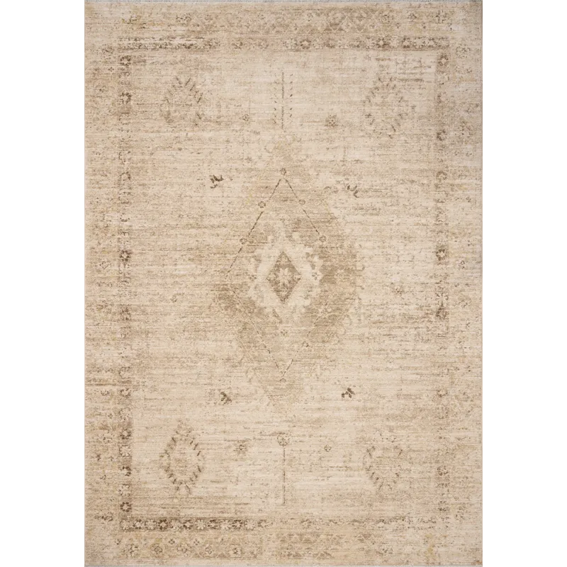 Chris Loves Julia x Loloi Palma Natural / Smoke 2\'-7\" x 7\'-6\" Rug