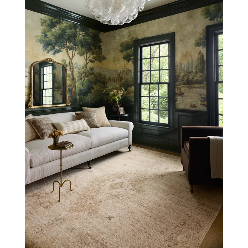 Chris Loves Julia x Loloi Palma Natural / Smoke 2\'-7\" x 7\'-6\" Rug