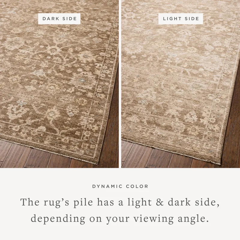 Chris Loves Julia x Loloi Palma Brown / Earth 3\'-6\" x 5\'-6\" Rug