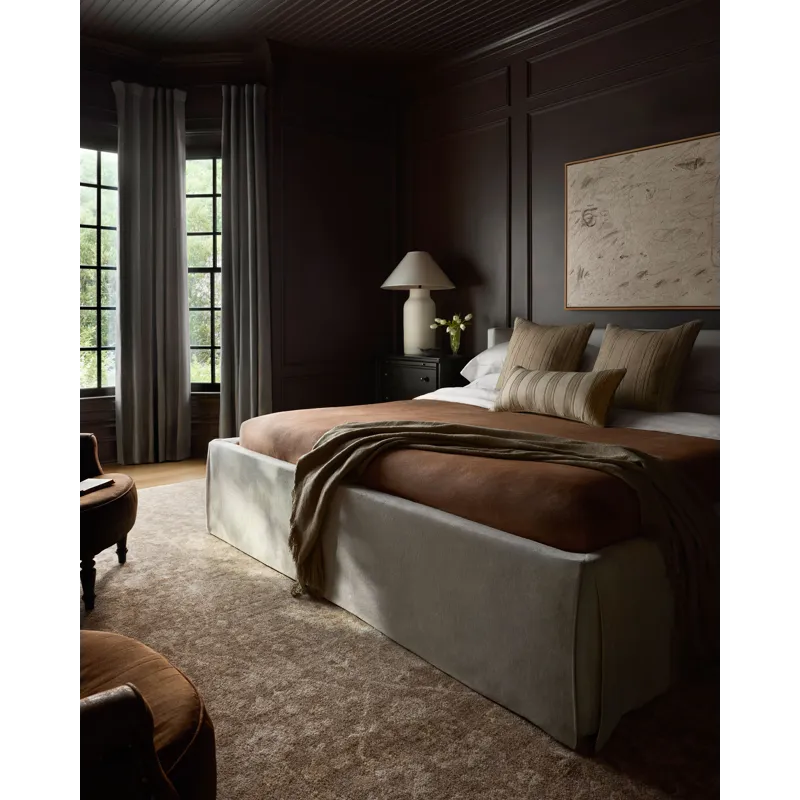 Chris Loves Julia x Loloi Palma Brown / Earth 3\'-6\" x 5\'-6\" Rug