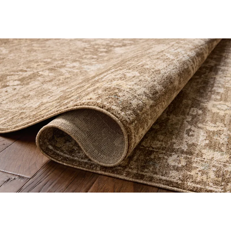 Chris Loves Julia x Loloi Palma Brown / Earth 3\'-6\" x 5\'-6\" Rug