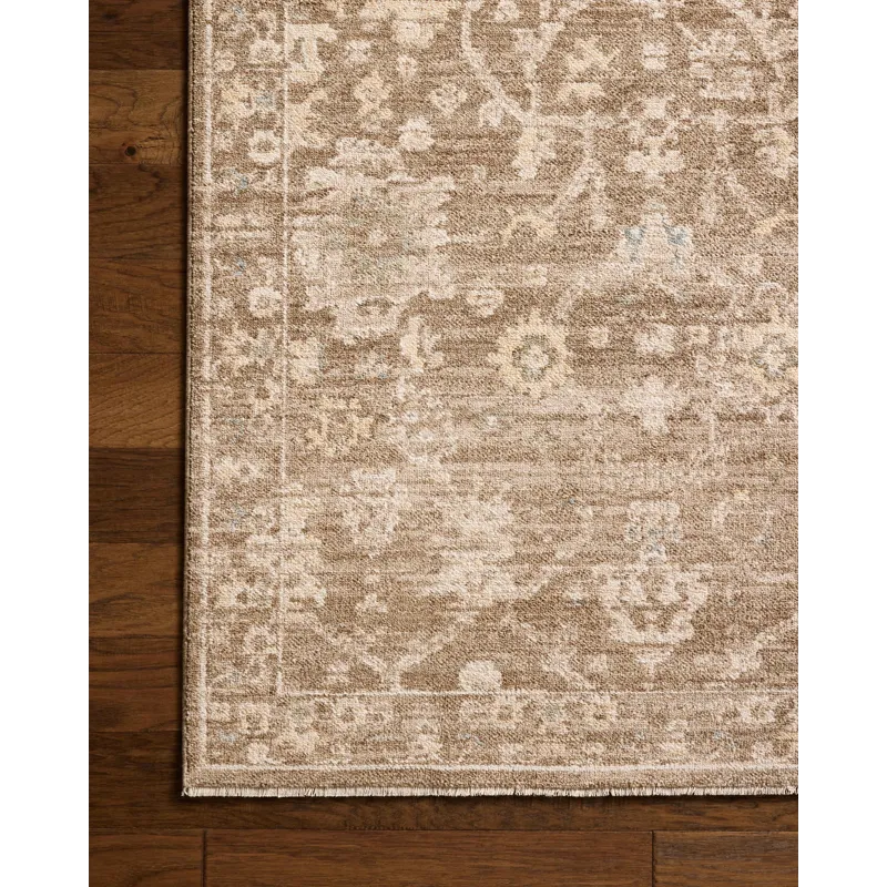 Chris Loves Julia x Loloi Palma Brown / Earth 3\'-6\" x 5\'-6\" Rug