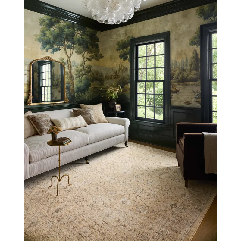 Chris Loves Julia x Loloi Palma Wheat / Bark 2\'-7\" x 7\'-6\" Rug
