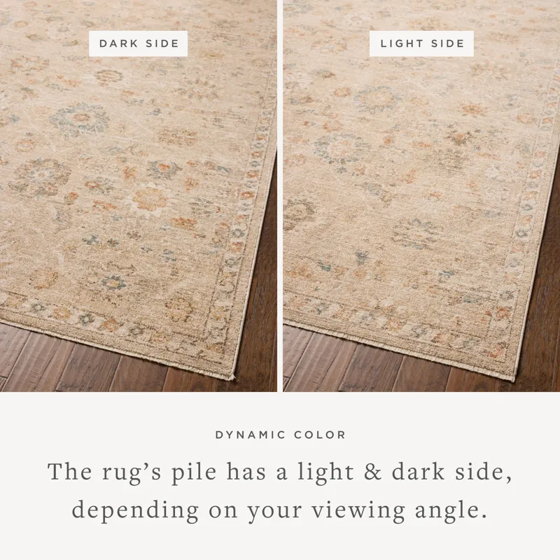 Chris Loves Julia x Loloi Palma Natural / Multi 2\'-7\" x 12\'-0\" Rug