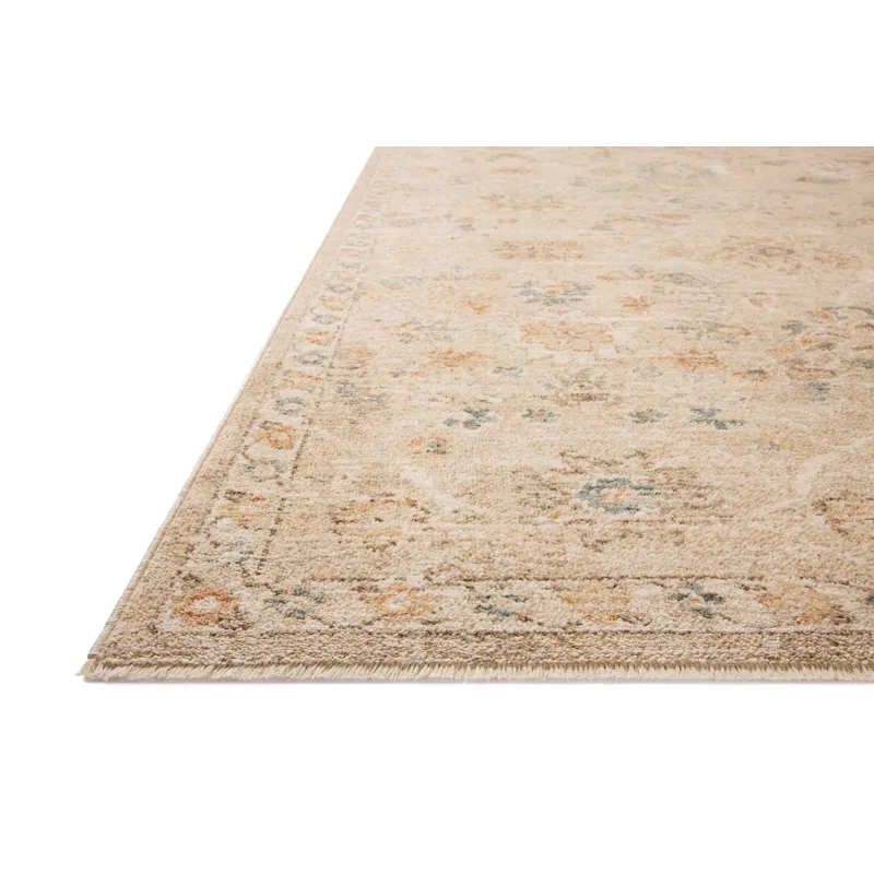 Chris Loves Julia x Loloi Palma Natural / Multi 2\'-7\" x 12\'-0\" Rug