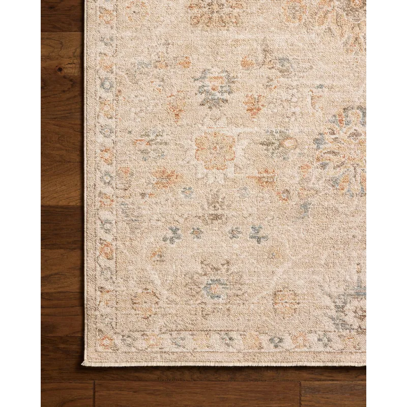 Chris Loves Julia x Loloi Palma Natural / Multi 2\'-7\" x 12\'-0\" Rug