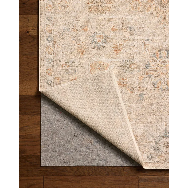 Chris Loves Julia x Loloi Palma Natural / Multi 2\'-7\" x 12\'-0\" Rug