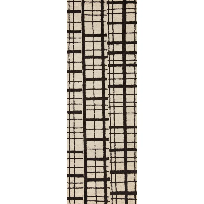 Polly Black / Ivory Rug (2' 0" X 5' 0")