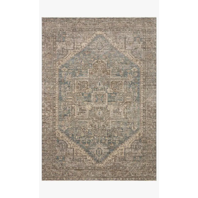 Loloi Priscilla Blue / Bark 2\'-3\" x 3\'-9\" Rug