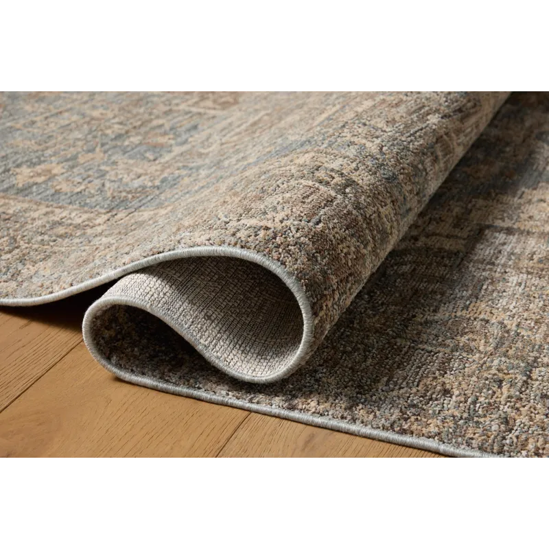 Loloi Priscilla Blue / Bark 2\'-3\" x 3\'-9\" Rug