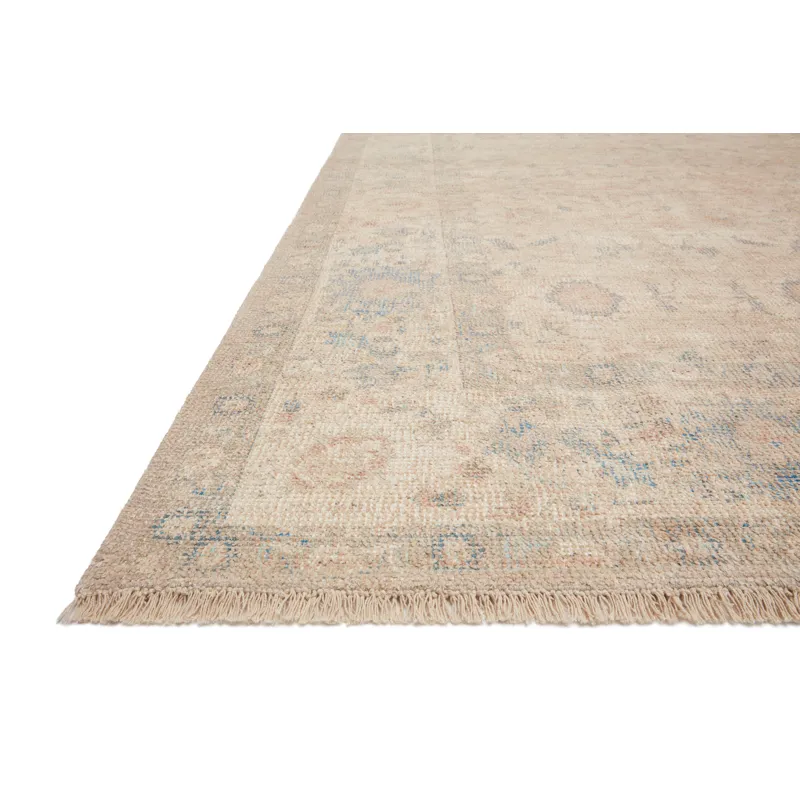 Priya Natural / Blue Rug (7' 9" X 9' 9")