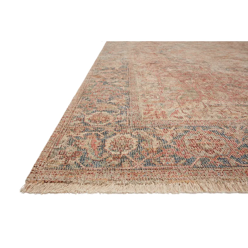 Priya Brick / Navy Rug (7' 9" X 9' 9")
