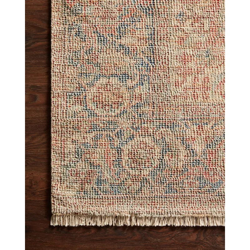 Priya Brick / Navy Rug (7' 9" X 9' 9")