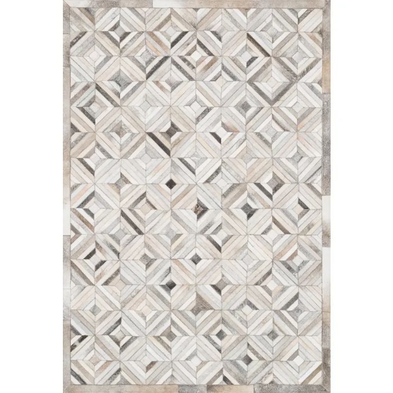 Promenade Ivory / Grey Rug (5' 0" X 7' 6")