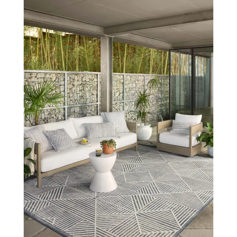 Rainier Denim / Ivory Rug (9' 2" X 12' 2")