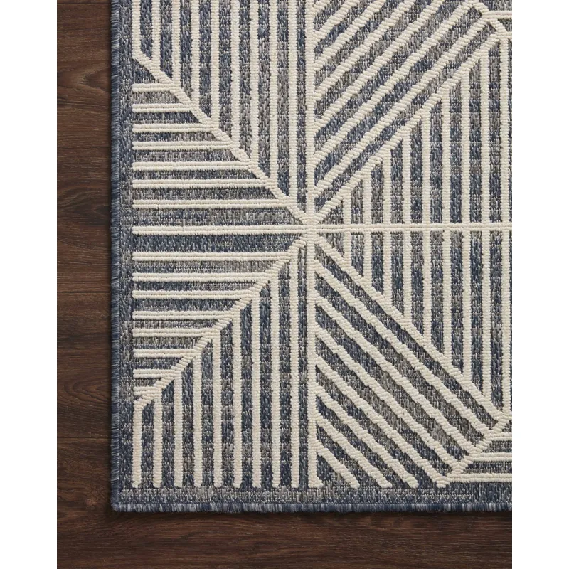 Rainier Denim / Ivory Rug (9' 2" X 12' 2")