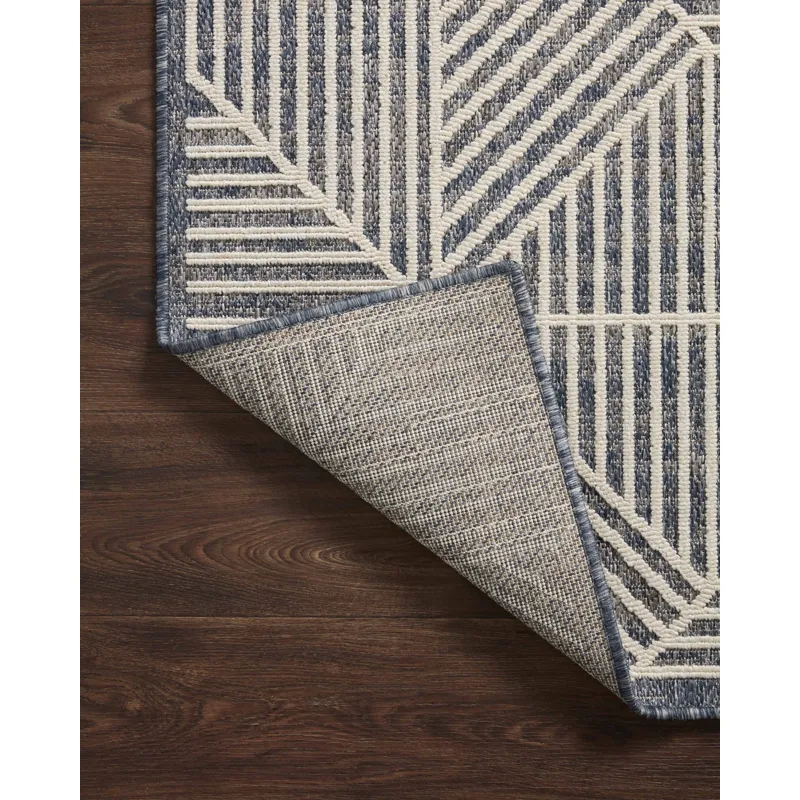 Rainier Denim / Ivory Rug (9' 2" X 12' 2")