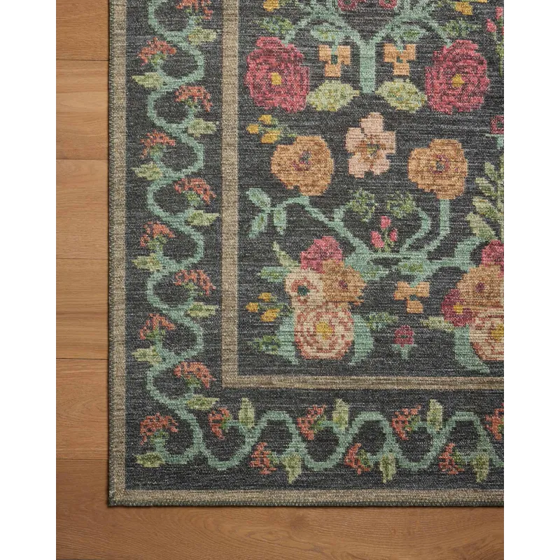 Loloi X Rifle Paper Co. Rosa 2\'-6\" X 7\'-6\" Rug