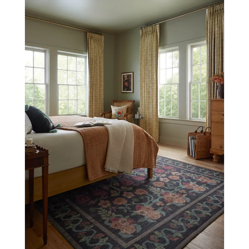 Loloi X Rifle Paper Co. Rosa 2\'-6\" X 7\'-6\" Rug