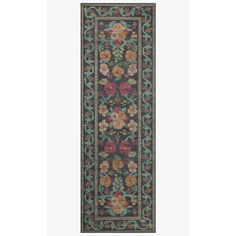 Loloi X Rifle Paper Co. Rosa 2\'-6\" X 7\'-6\" Rug