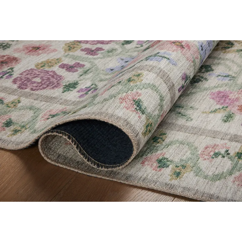 Loloi X Rifle Paper Co. Rosa 3\'-9\" X 5\'-6\" Rug