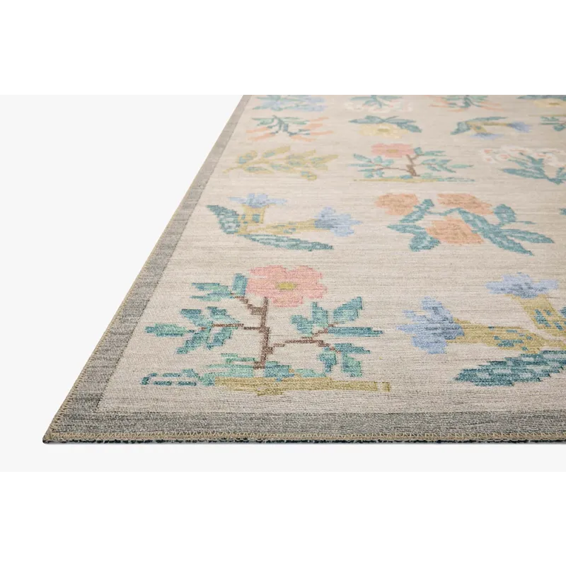 Loloi X Rifle Paper Co. Rosa 2\'-6\" X 7\'-6\" Rug