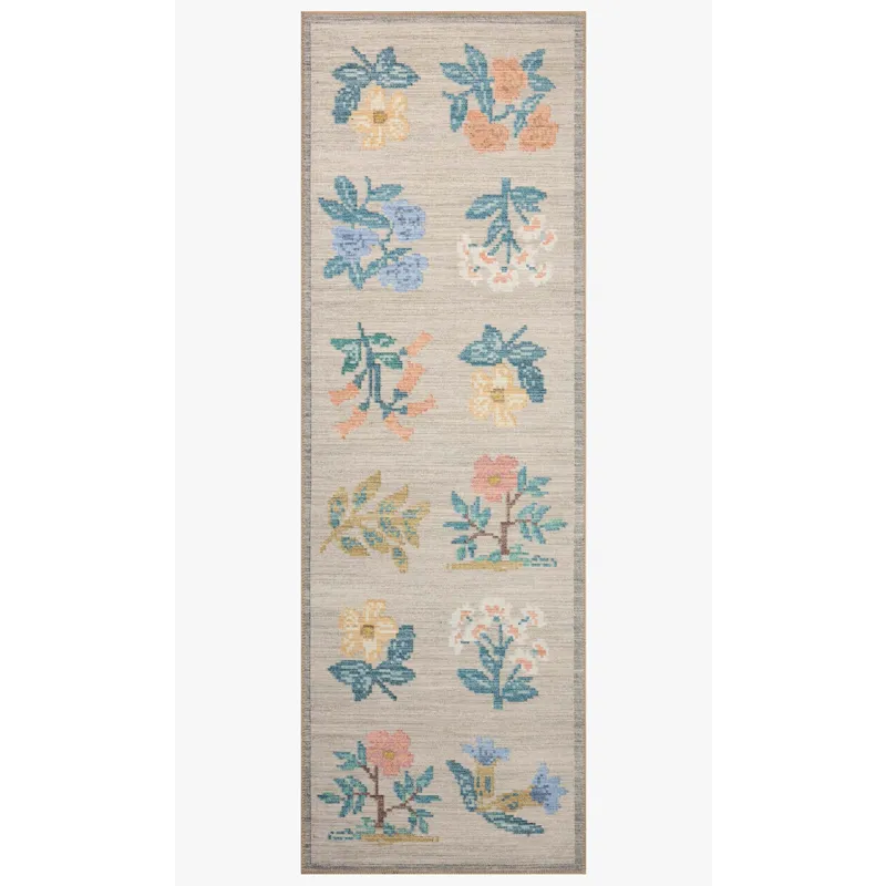 Loloi X Rifle Paper Co. Rosa 2\'-6\" X 7\'-6\" Rug