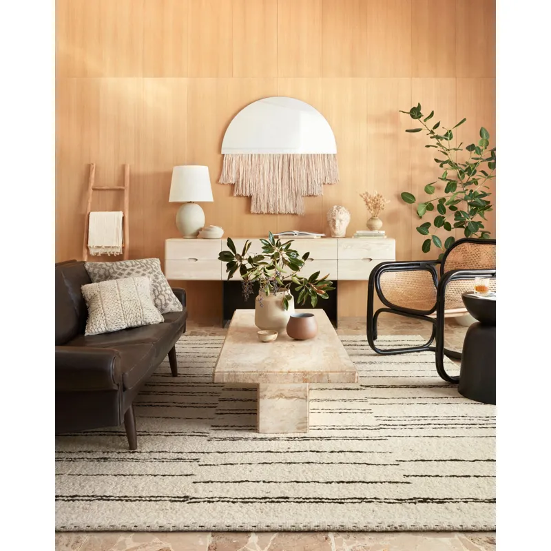 Roman Natural / Charcoal Rug (5' 6" X 8' 6")