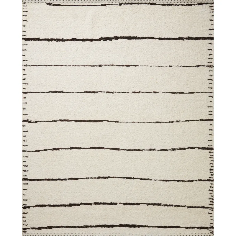 Roman Ivory / Black Rug (8' 6" X 11' 6")