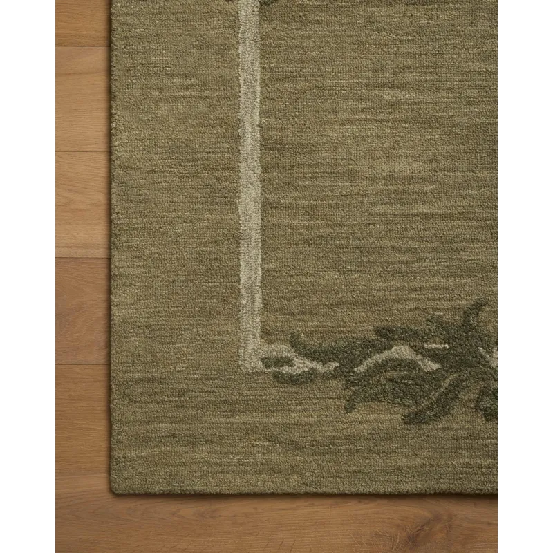 Brigette Romanek x Loloi Romi Green / Forest 5\'-0\" x 7\'-6\" Rug