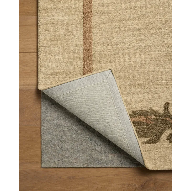 Brigette Romanek x Loloi Romi Natural / Olive 7\'-9\" x 7\'-9\" Rug