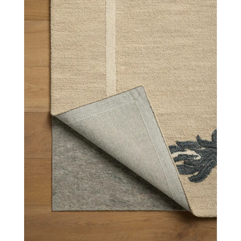 Brigette Romanek x Loloi Romi Oatmeal / Midnight 8\'-6\" x 11\'-6\" Rug