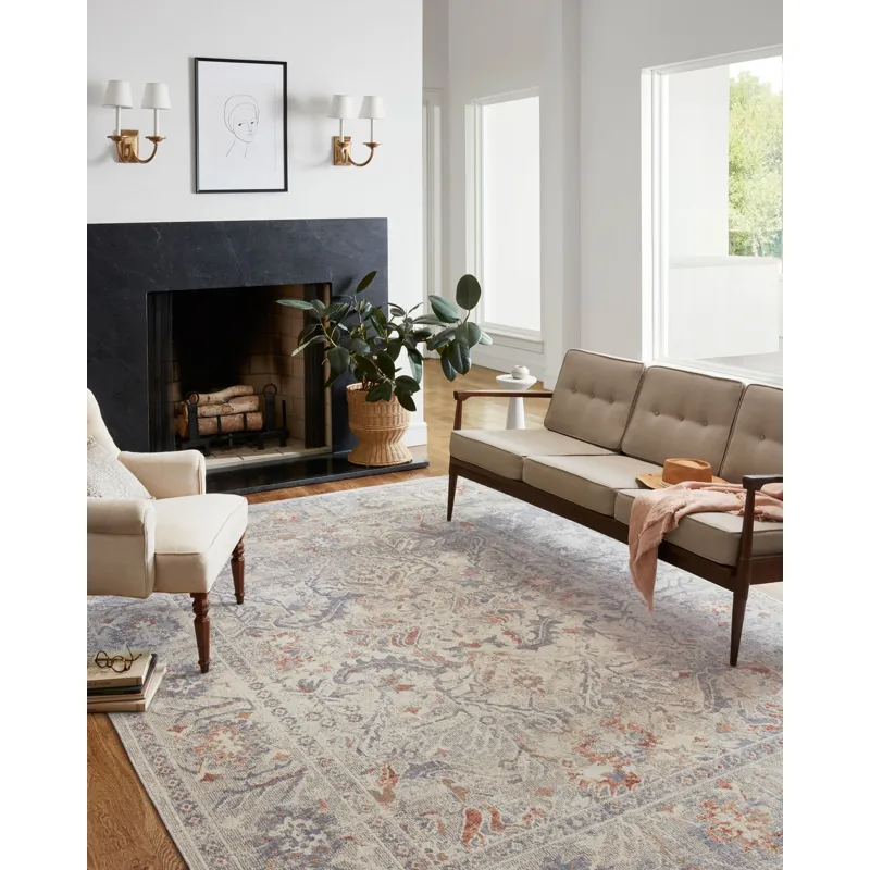 Rosemarie Oatmeal / Lavender Rug (11' 6" X 15' 6")