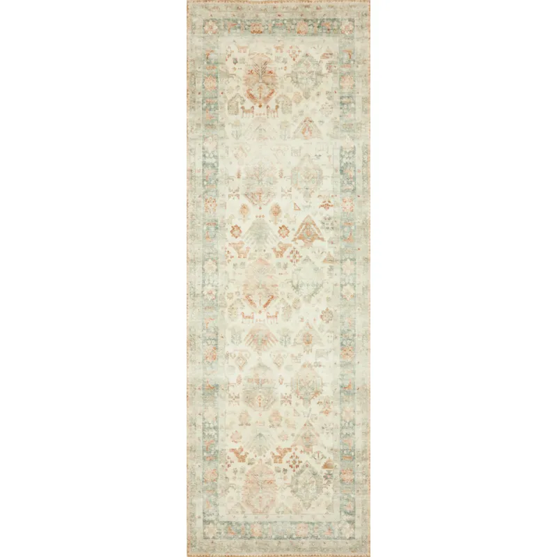 Rosette Beige / Multi Rug (2' 2" X 5')