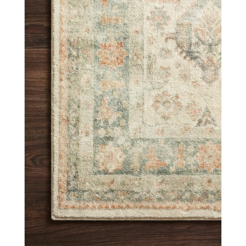 Rosette Beige / Multi Rug (2' 2" X 5')
