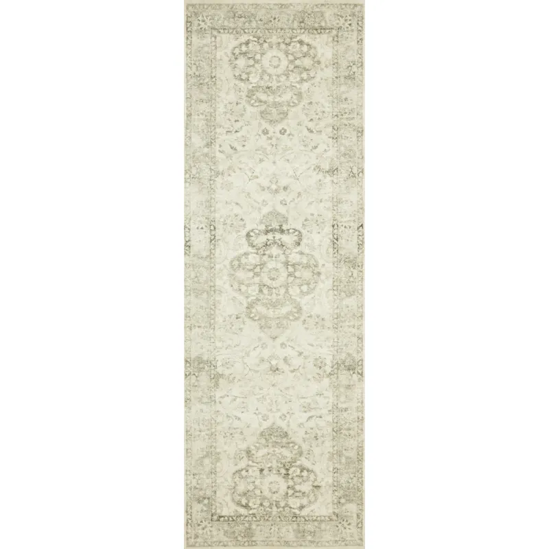 Rosette Ivory / Silver Rug (2' 2" X 3' 8")