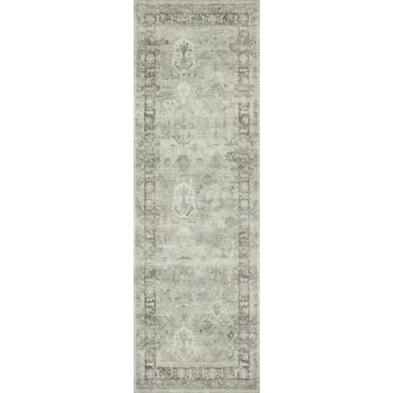 Rosette Steel / Graphite Rug (2' 2" X 3' 8")