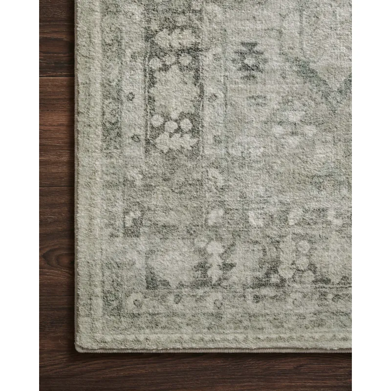 Rosette Steel / Graphite Rug (2' 2" X 3' 8")