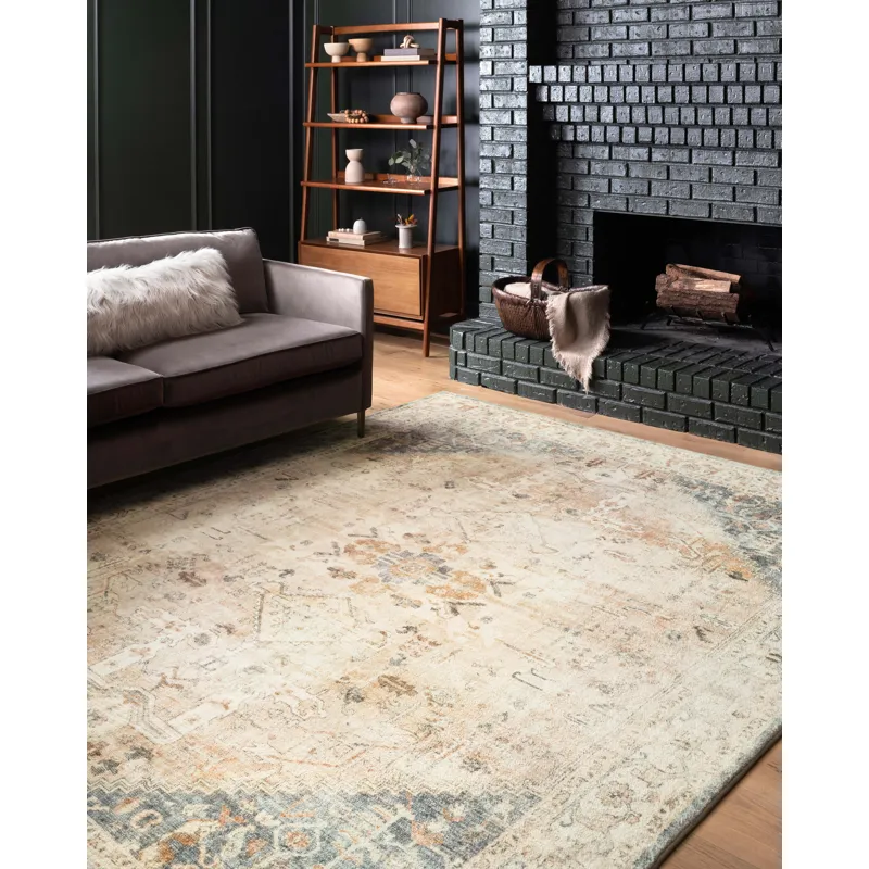 Rosette Clay / Ivory Rug (7' 6" X 9' 6")