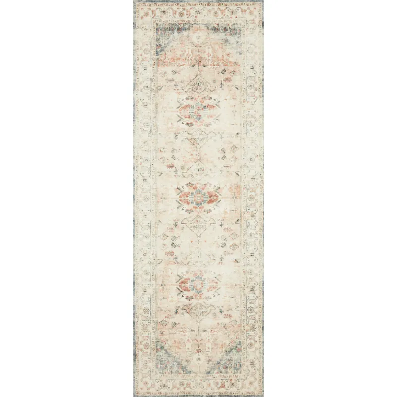 Rosette Clay / Ivory Rug (7' 6" X 9' 6")