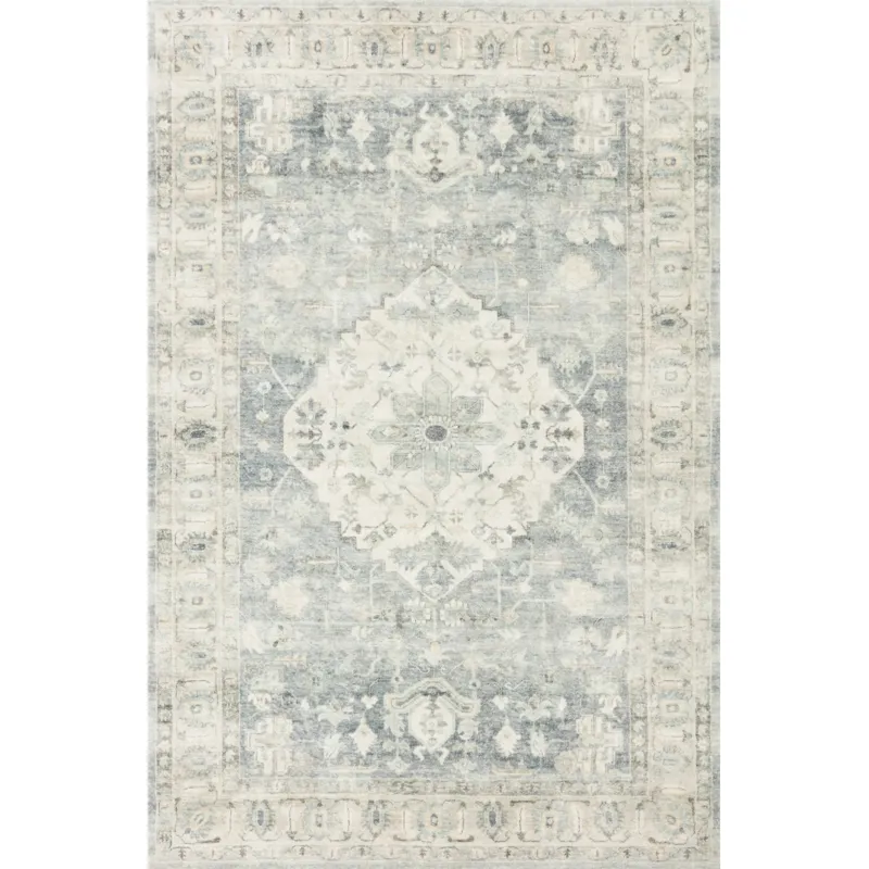 Rosette Denim / Fog Rug (2' 2" X 3' 8")