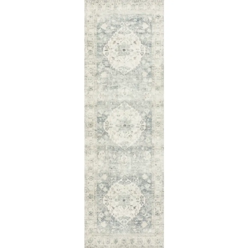 Rosette Denim / Fog Rug (2' 2" X 3' 8")