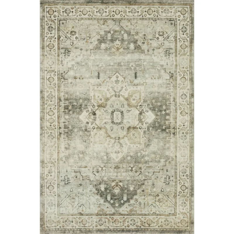 Rosette Sage / Beige Rug (2' 2" X 3' 8")