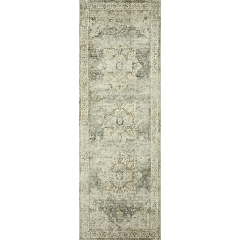 Rosette Sage / Beige Rug (2' 2" X 3' 8")