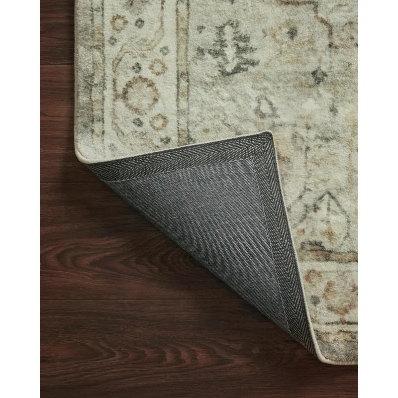 Rosette Sage / Beige Rug (2' 2" X 3' 8")