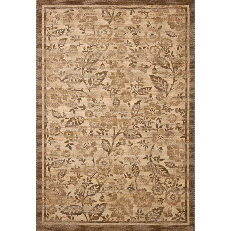 Chris Loves Julia x Loloi Rue Bark / Mocha 2\'-3\" x 3\'-9\" Rug